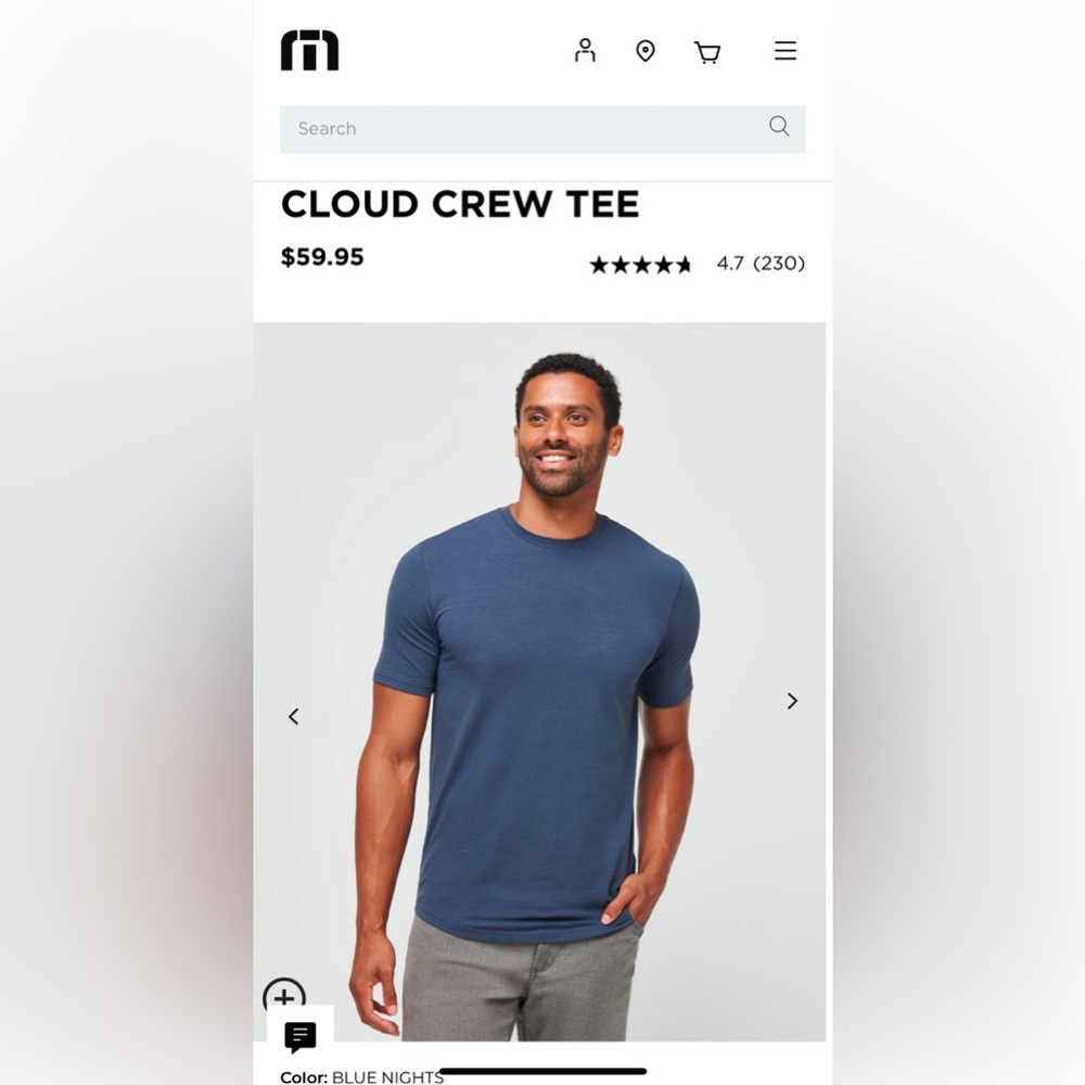 Travis Mathew Cloud Tee